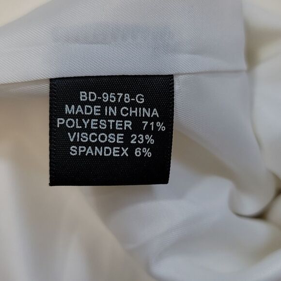 Ark & Co Classy Off-White Fully Lined Belted Dress - Picture 9 of 12